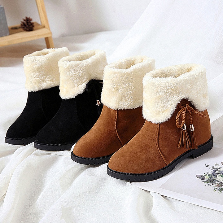 BỐT NỮ LÓT LÔNG - BOOT NỮ MÙA ĐÔNG ẤM ÁP mã SP: 024