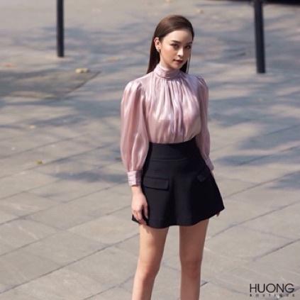 Quần short giả váy cạp cao sooc HUONG BOUTIQUE -HBQS8 | BigBuy360 - bigbuy360.vn
