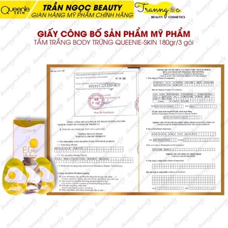 TẮM TRẮNG TRỨNG GÀ QUEENIE