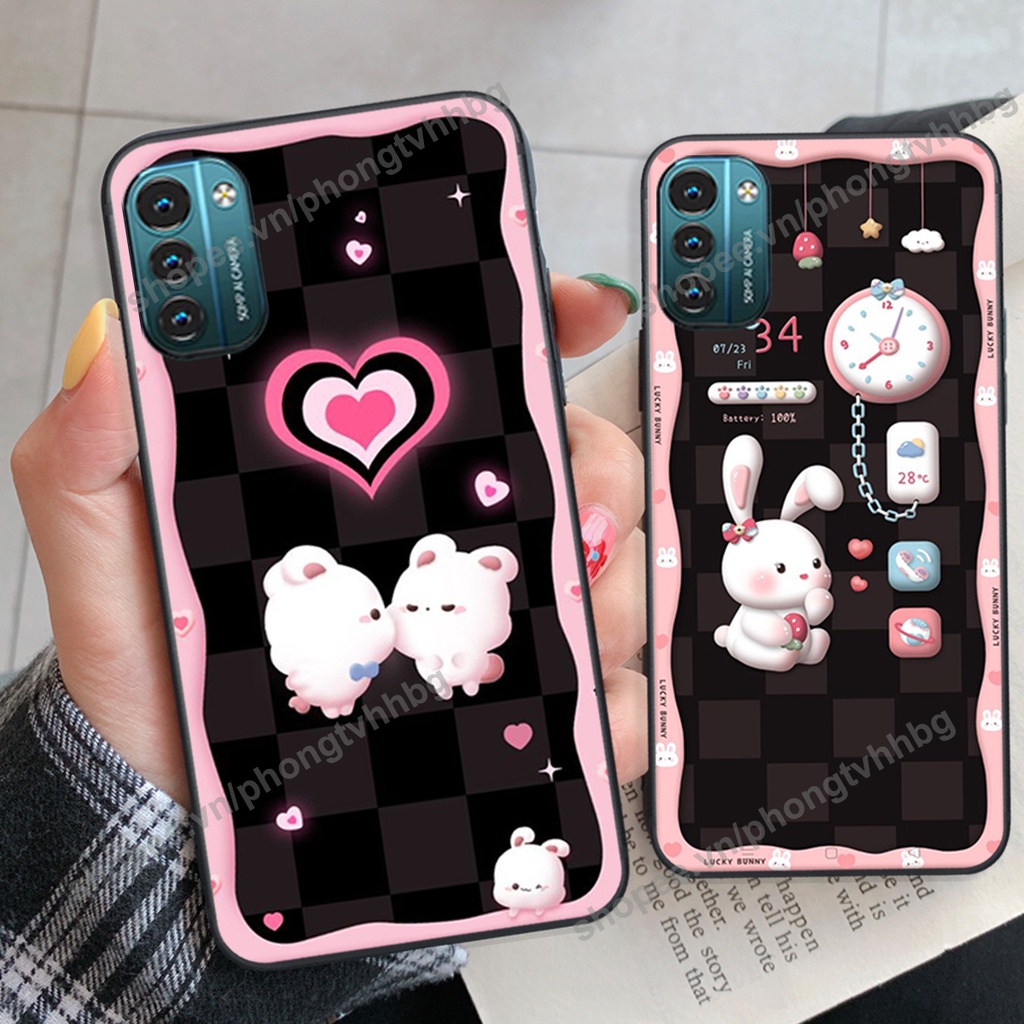 Ốp lưng Nokia G11 - Nokia G21 - Nokia 8.3 - Nokia X5 - Nokia X6 gấu,thỏ trắng , đồng hồ dễ thương cute cực đẹp