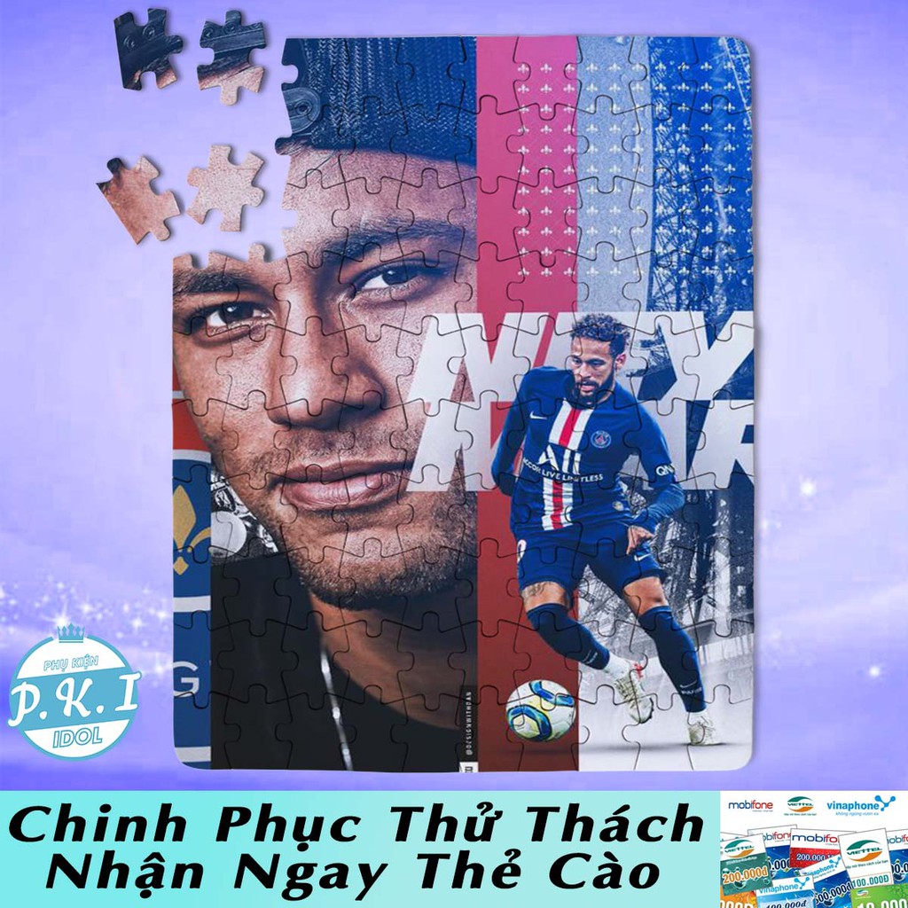 QUÀ TẶNG THỂ THAO - Tranh Ghép Gỗ Neymar - Xếp Hình Puzzle Cho Fan J10