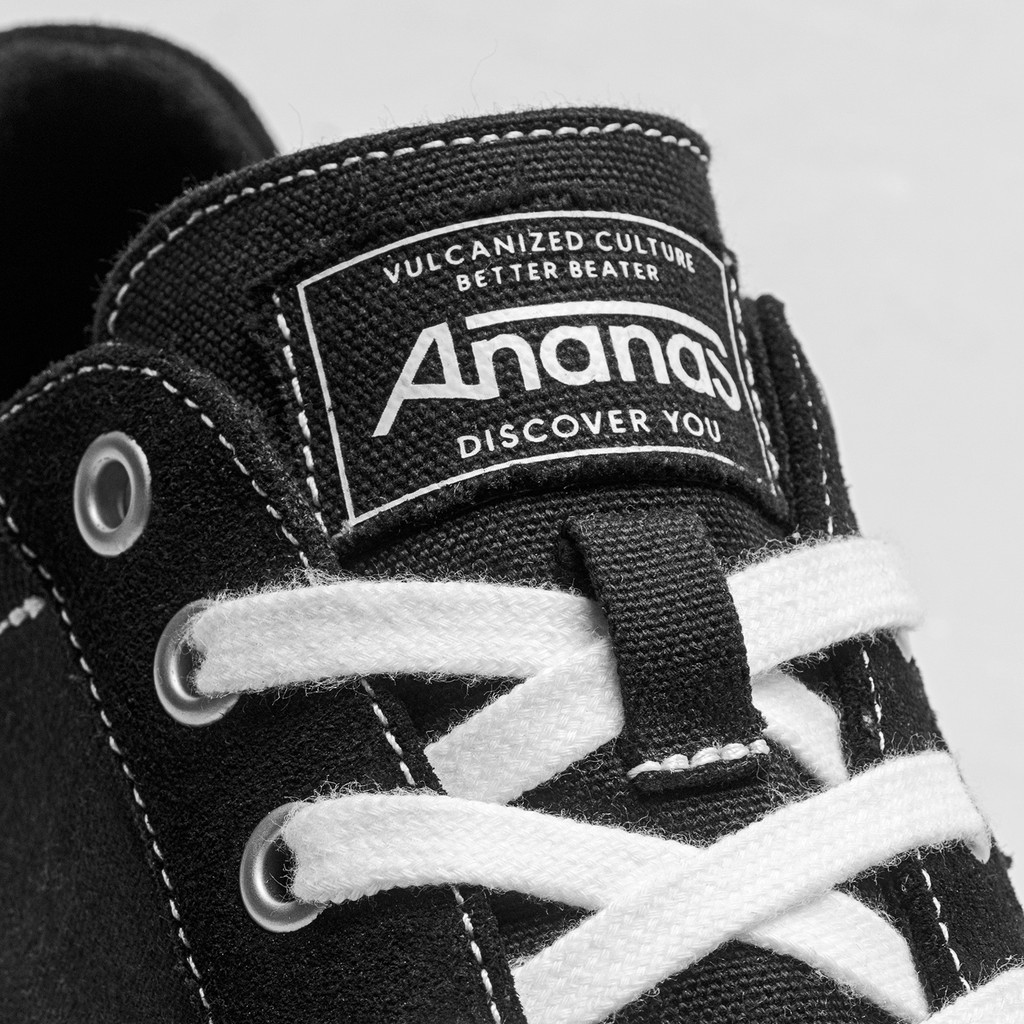 GIÀY SNEAAKER ANANAS LOW TOP - BLACK/GUM UY TÍN.