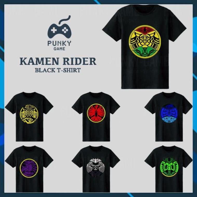 SALE 50% Áo thun Kamen Rider OOO Medal Black T-Shirt Collections ngắn tay