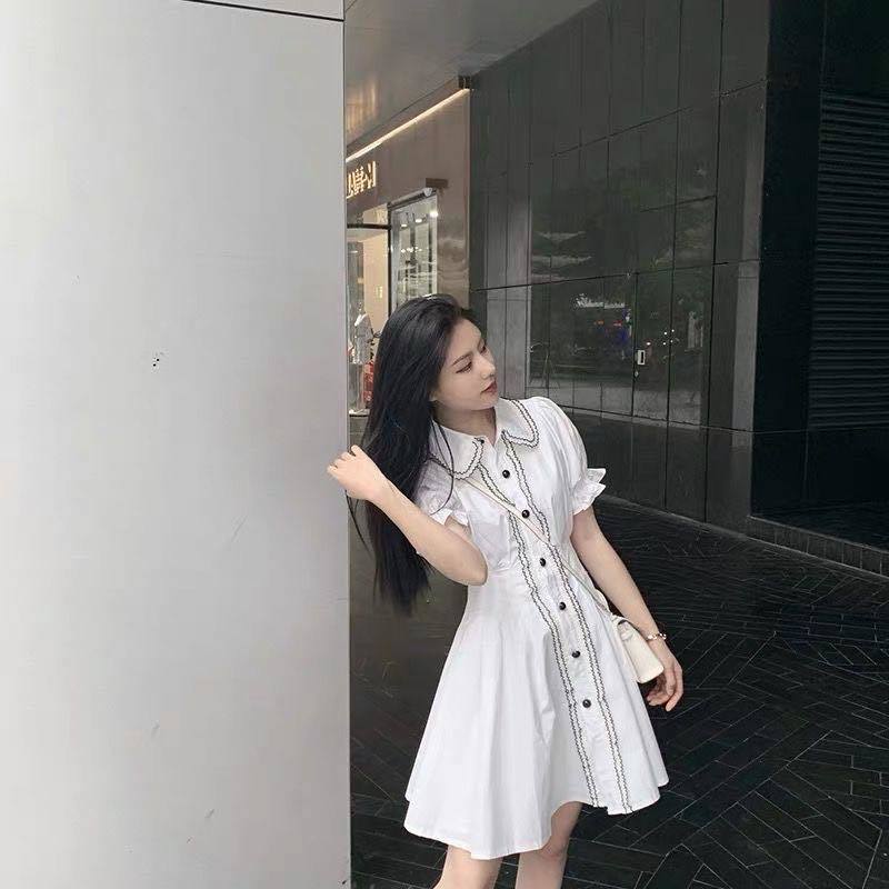 Korean Style Dress with Waist and Super Fairy Slim Skirt
