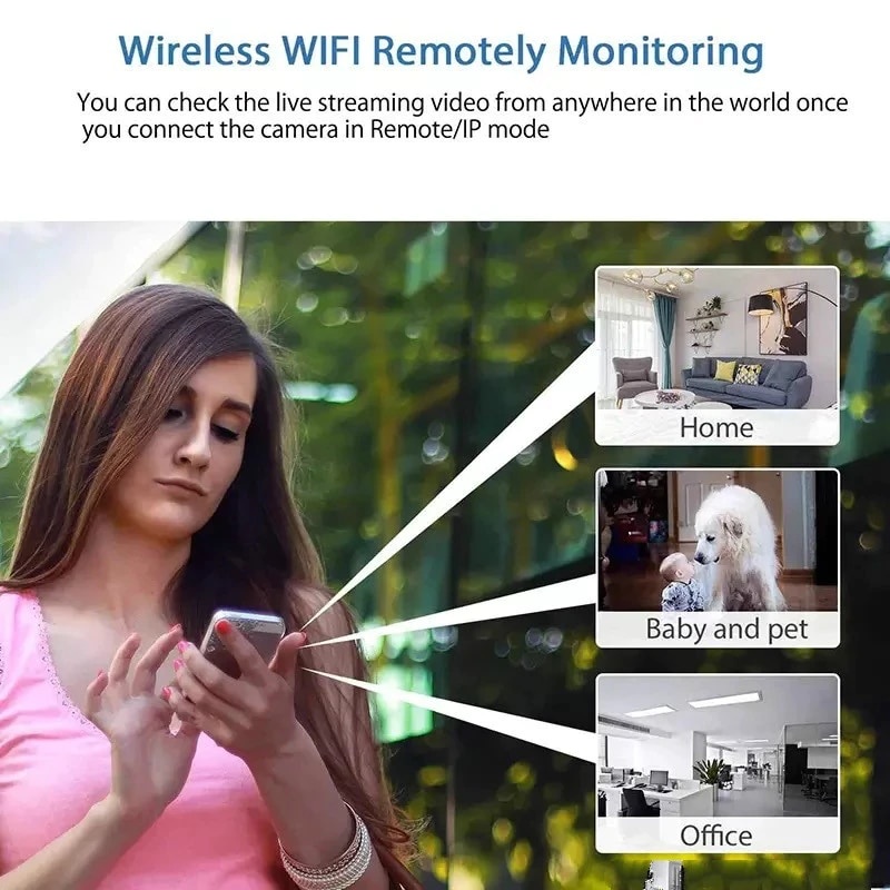 Camera mini ip wifi Thông Minh Quay Ban Đêm 360 dvr 1080p hd