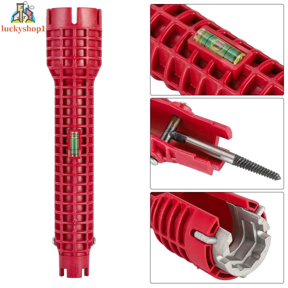 1 màu đỏ 8 trong 1 bồn rửa đa chức năng cờ lê phòng tắm ấm công cụ lắp đặt cho nhà sửa chữa bồn rửa nhà vòi van góc van bồn rửa sửa chữa công cụ tháo rời