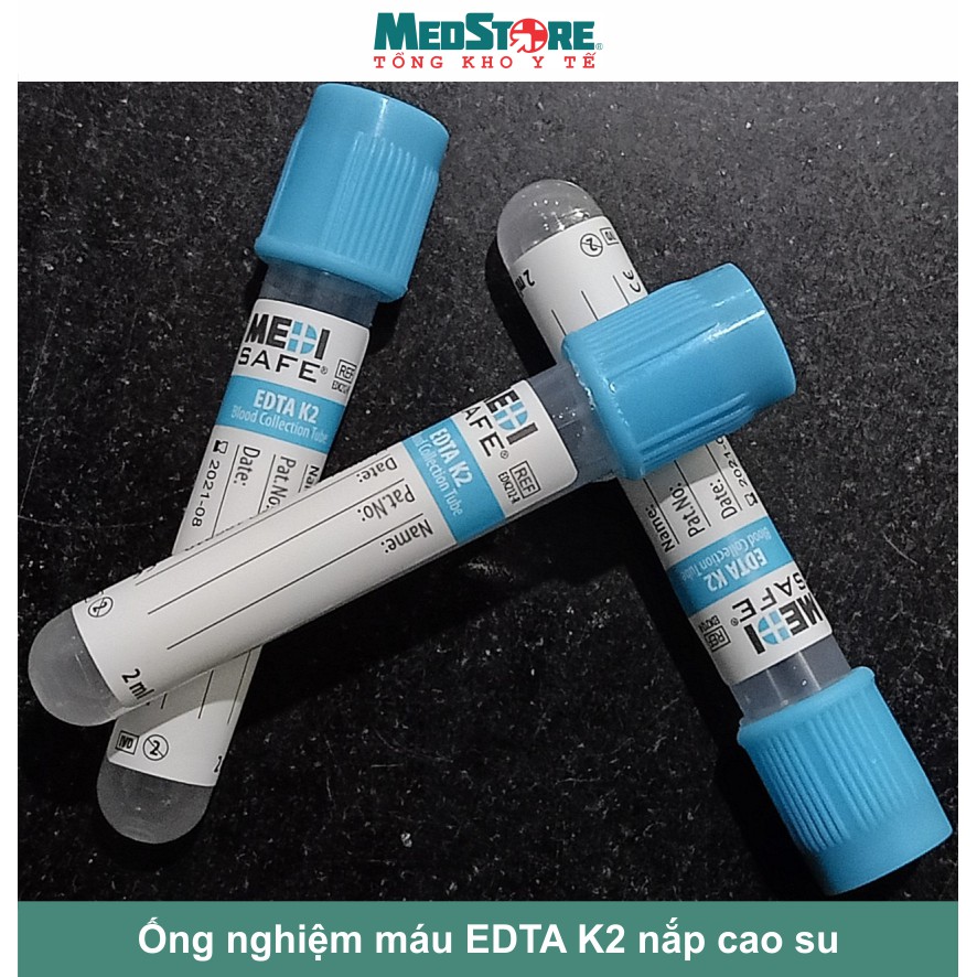 Ống nghiệm EDTA chống đông máu MEDISAFE các loại