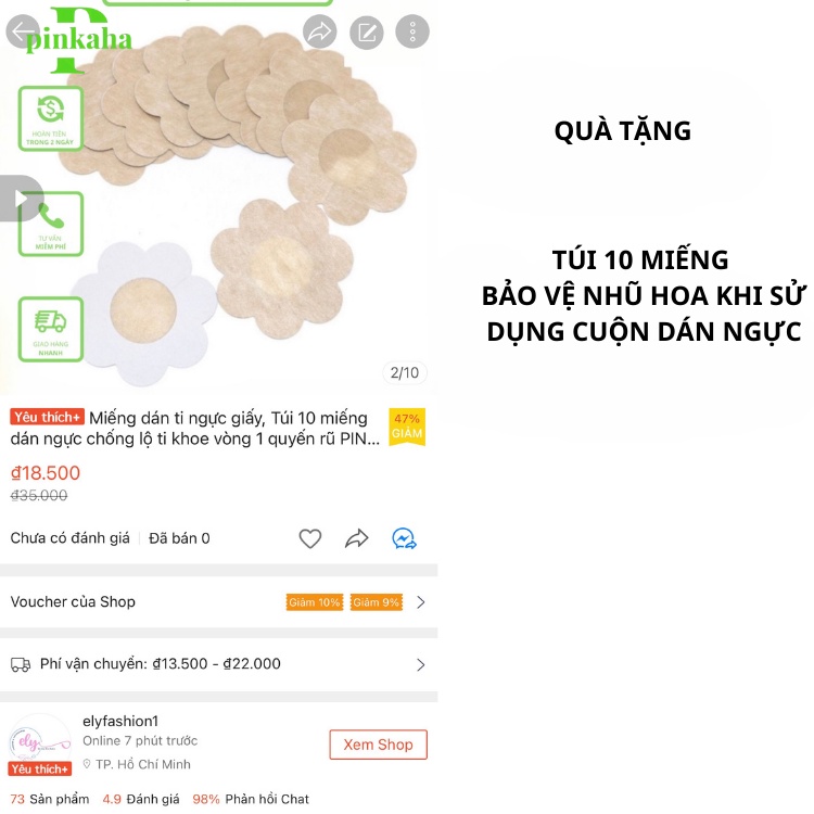 Miếng dán nâng ngực, cuộn dán ngực tạo được nhiều kiểu nâng ngực đa năng PINKAHA B05
