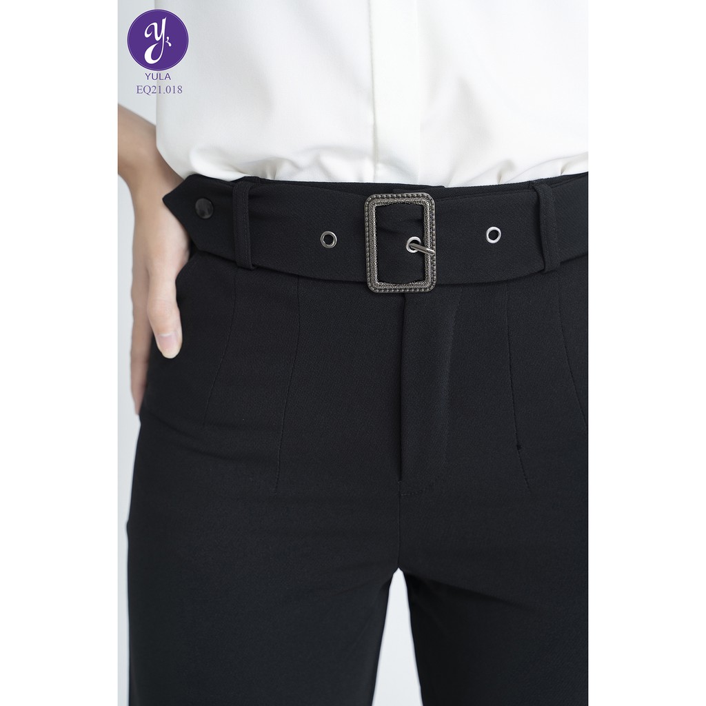 Quần Tây Nữ Đai Vải Khoá Vuông Kim Loại Sang Trọng Dáng Âu Công Sở Vải Co Giãn Nhẹ Q21.05 | BigBuy360 - bigbuy360.vn