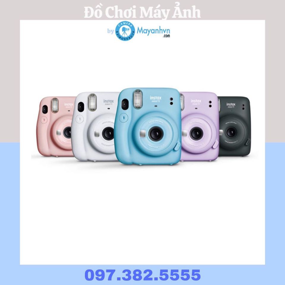 [Mã ELTECHZONE giảm 6% đơn 500K] Instax Mini 11- Máy chụp ảnh lấy ngay- Chính hãng- Bảo hành 12 tháng