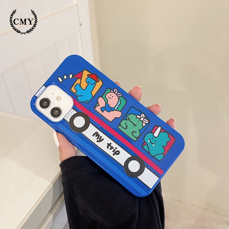 Ốp điện thoại TPU họa tiết quái vật nhỏ hoạt hình cho iPhone 11 Pro Max X XR XS Max 7 8 Plus Se 2020 12 pro max 12 mini