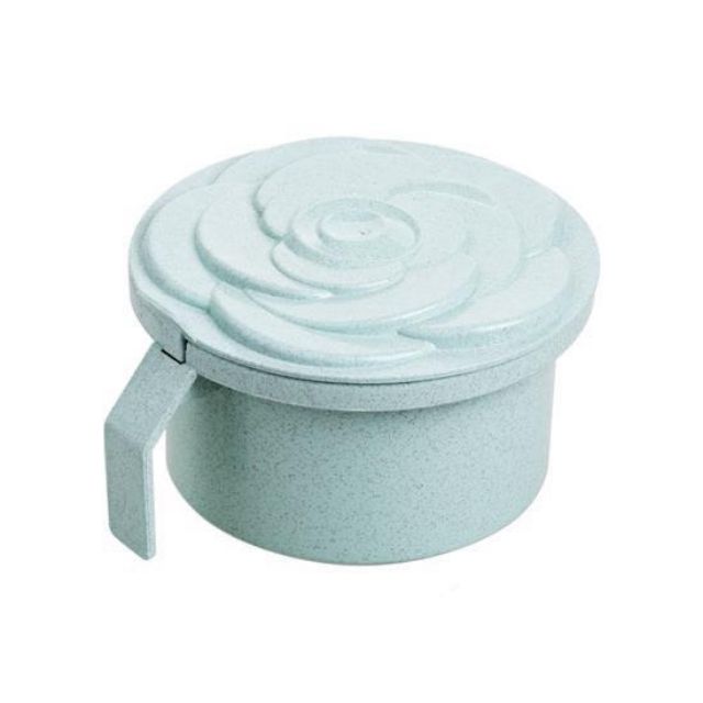 Hộp Đựng Gia Vị Lúa Mạch 4 Ngăn Hình Hoa Hồng