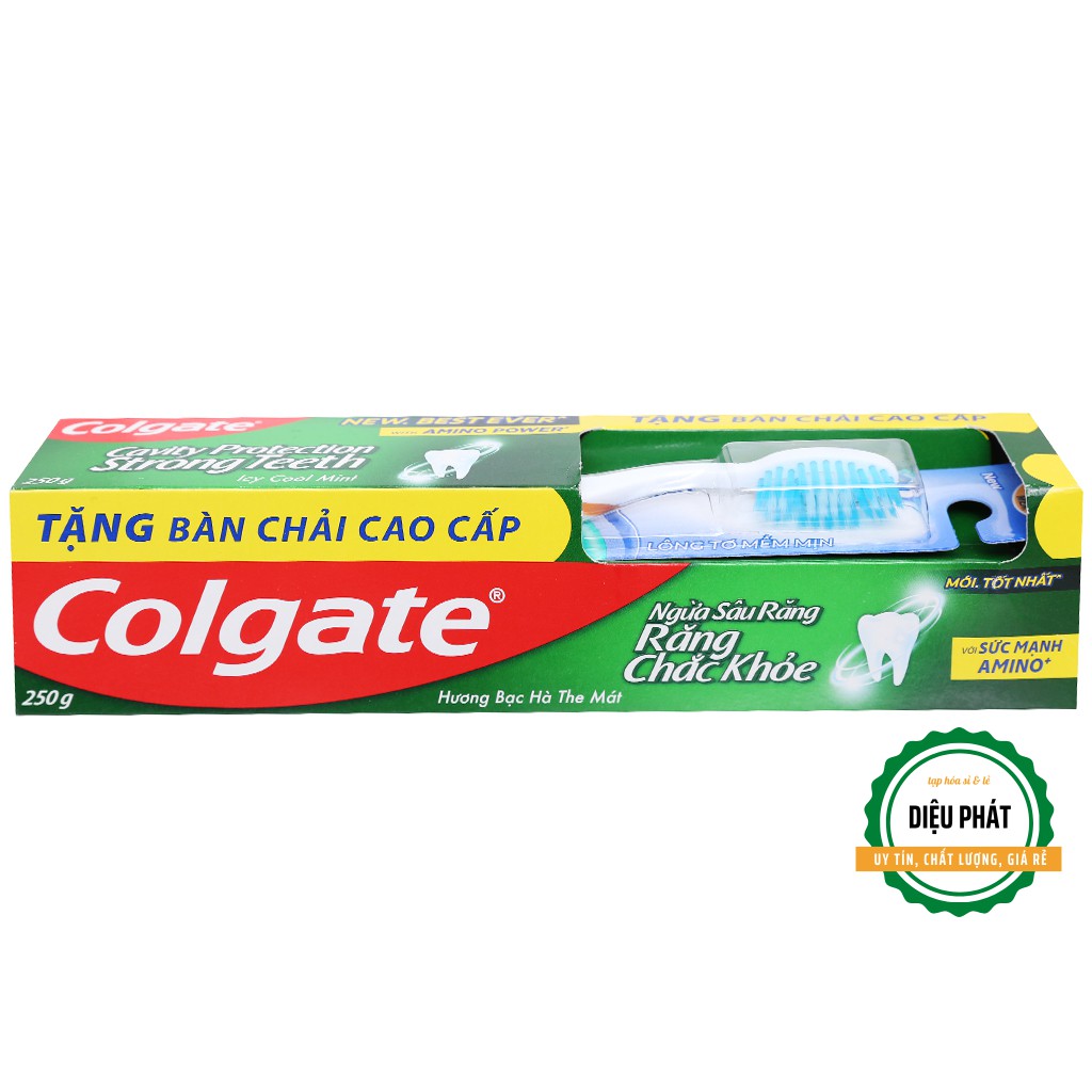 ⚡️ Kem Đánh Răng Colgate Ngừa Sâu Răng Chắc Khoẻ 250g + Tặng Bàn Chải