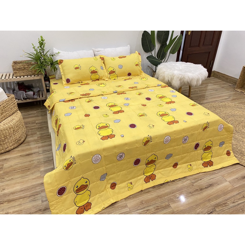 SÉT CHĂN GA GỐI HÈ THU 5 MÓN - GÀ CON