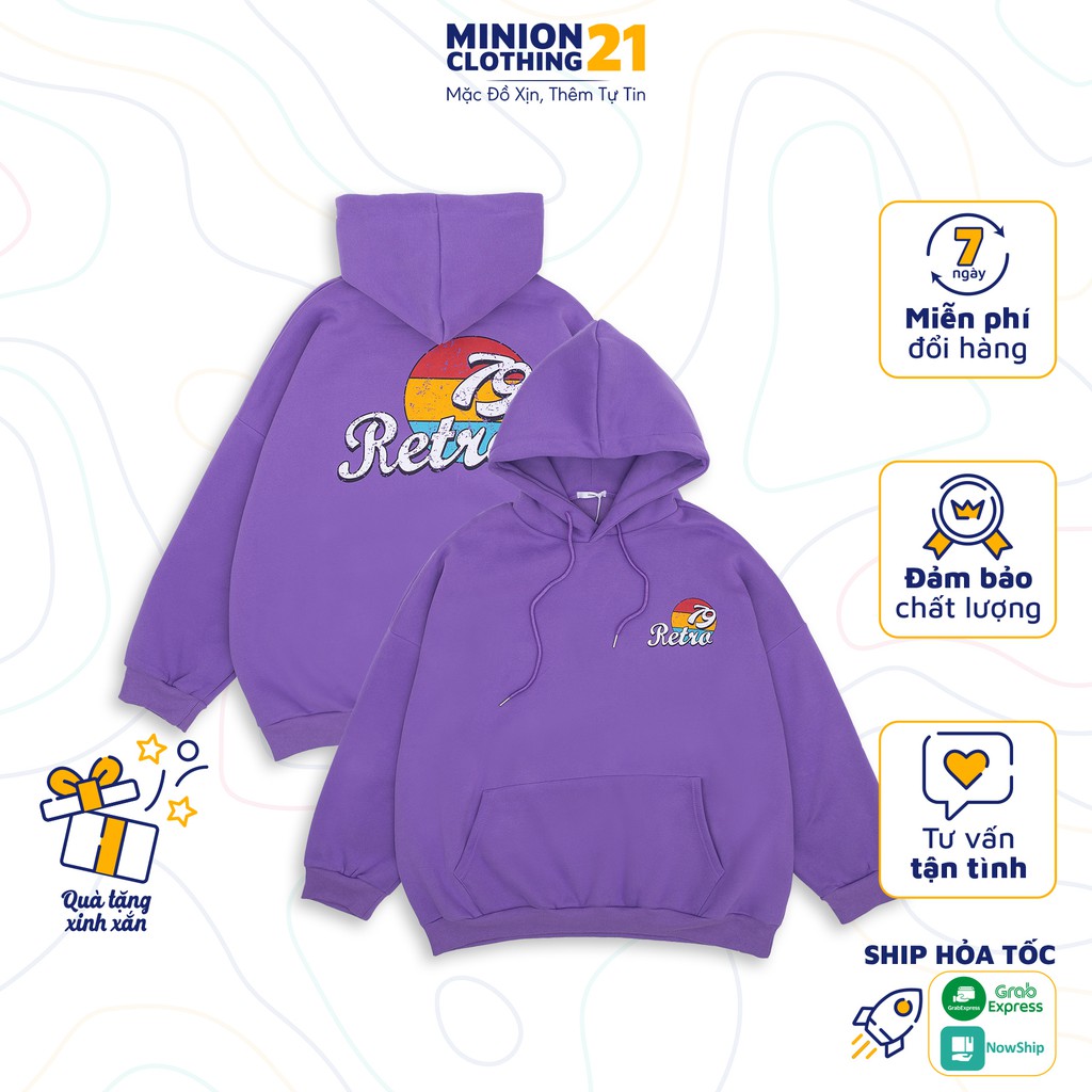 Áo hoodie nỉ lót bông MINION CLOTHING form rộng sweater Unisex nam nữ oversize Ulzzang Streetwear Hàn Quốc A2840