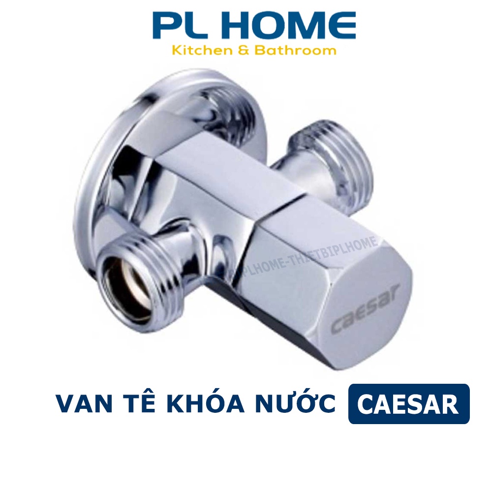 Van T chia nước Caesar BF427 có điều chỉnh giảm áp lực nước