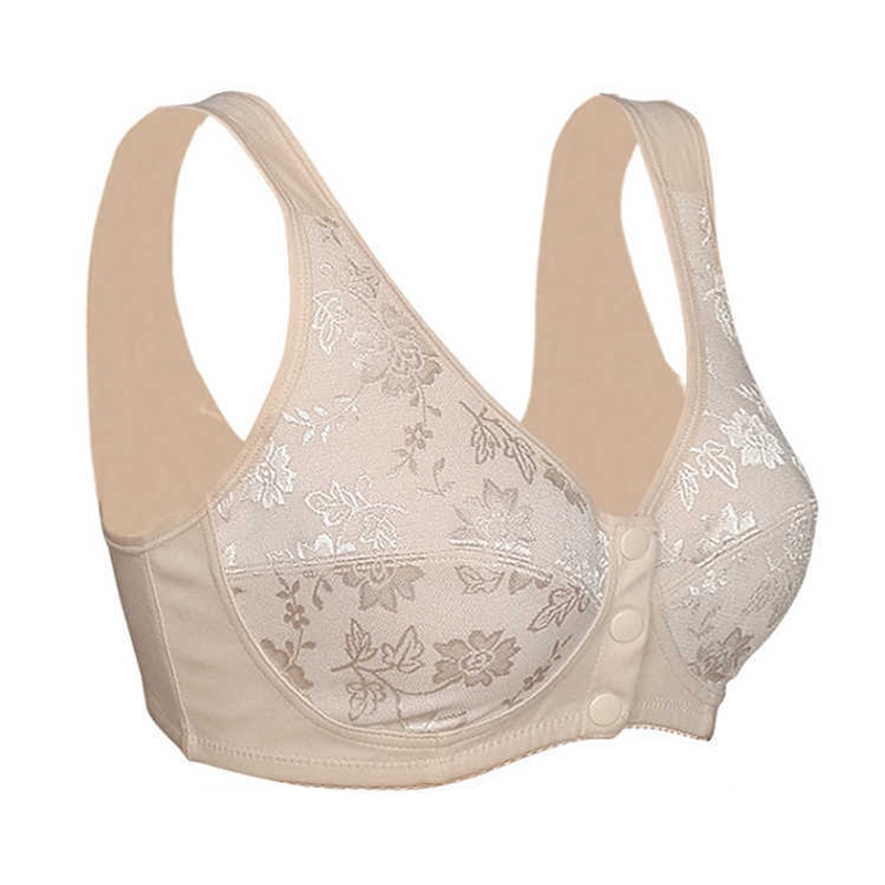 Áo Ngực Cotton Mềm Phối Ren Cài Nút Trước Không Gọng Cho Phụ Nữ Mang Thai | BigBuy360 - bigbuy360.vn