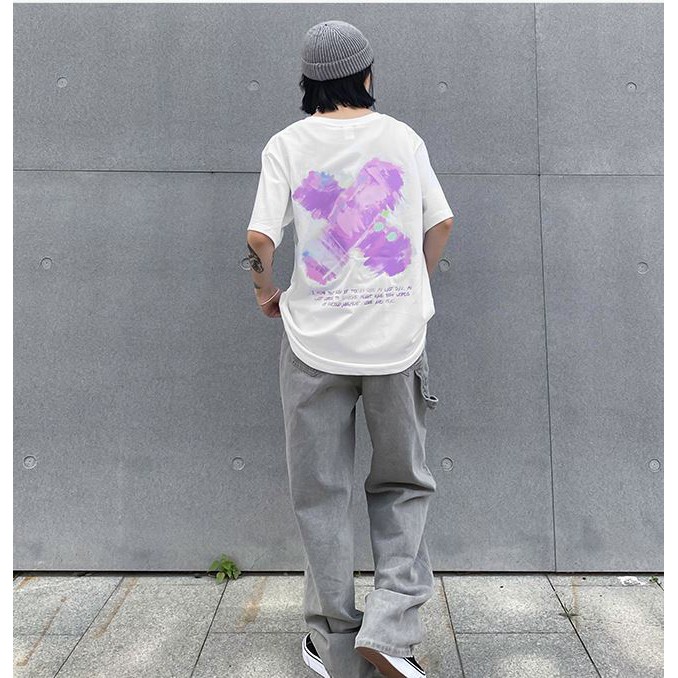 ÁO THUN, ÁO PHÔNG TAY LỠ UNISEX FORM RỘNG OVERSIZE FIRTS LOVE NELLY ANIME M907