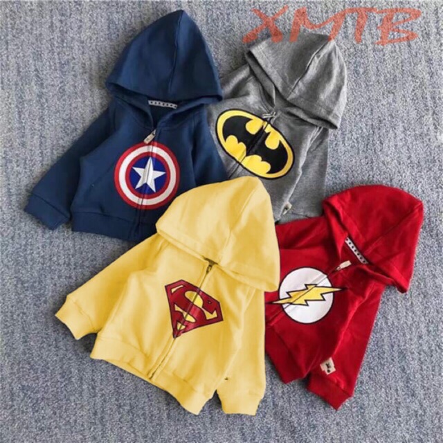 Áo khoác da cá siêu nhân cho bé