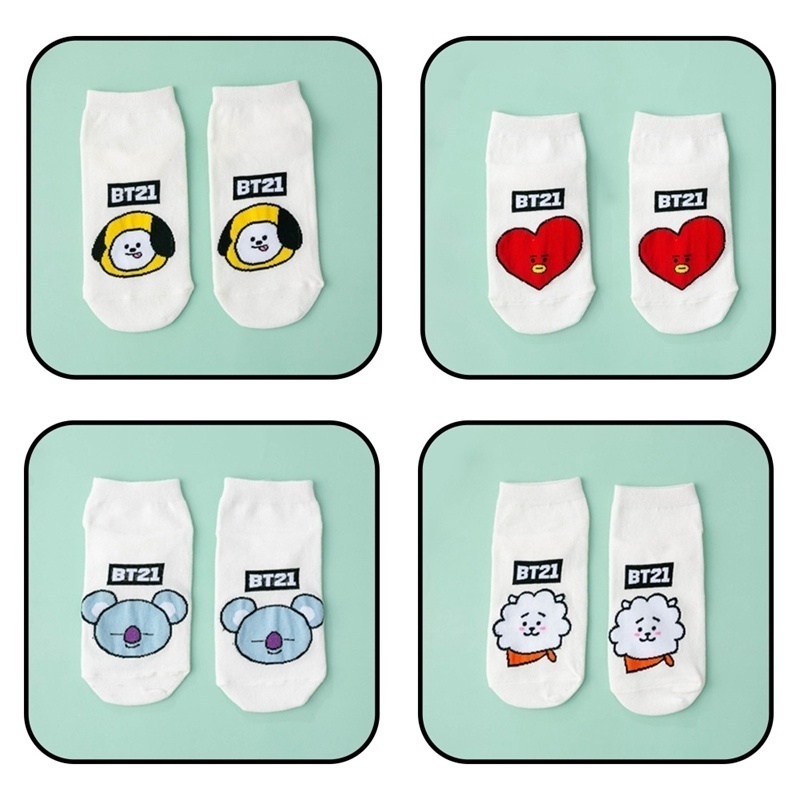 Vớ Cotton Thoải Mái Kpop Bts Bt21