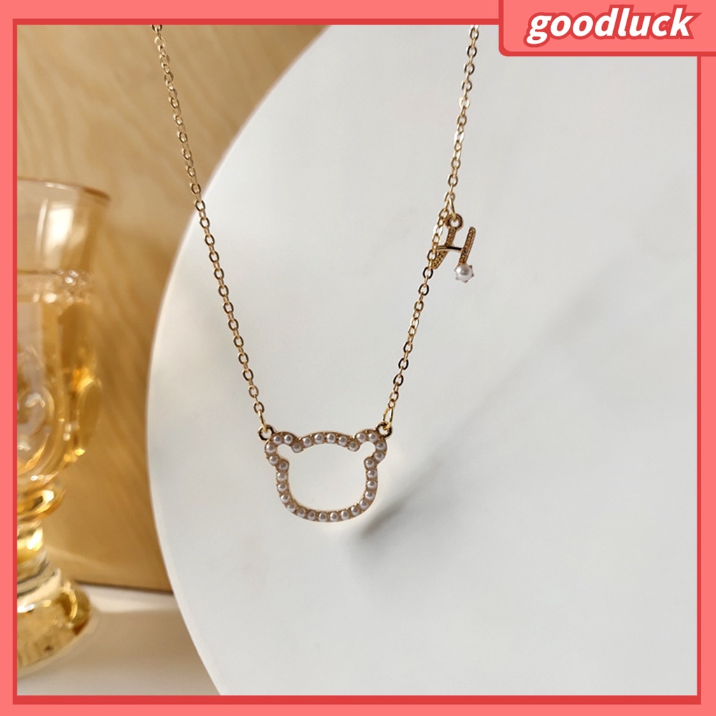 Vòng cổ Mặt Hình Chữ Cái Hoạt Hình Dễ Thương Có Thể Điều Chỉnh