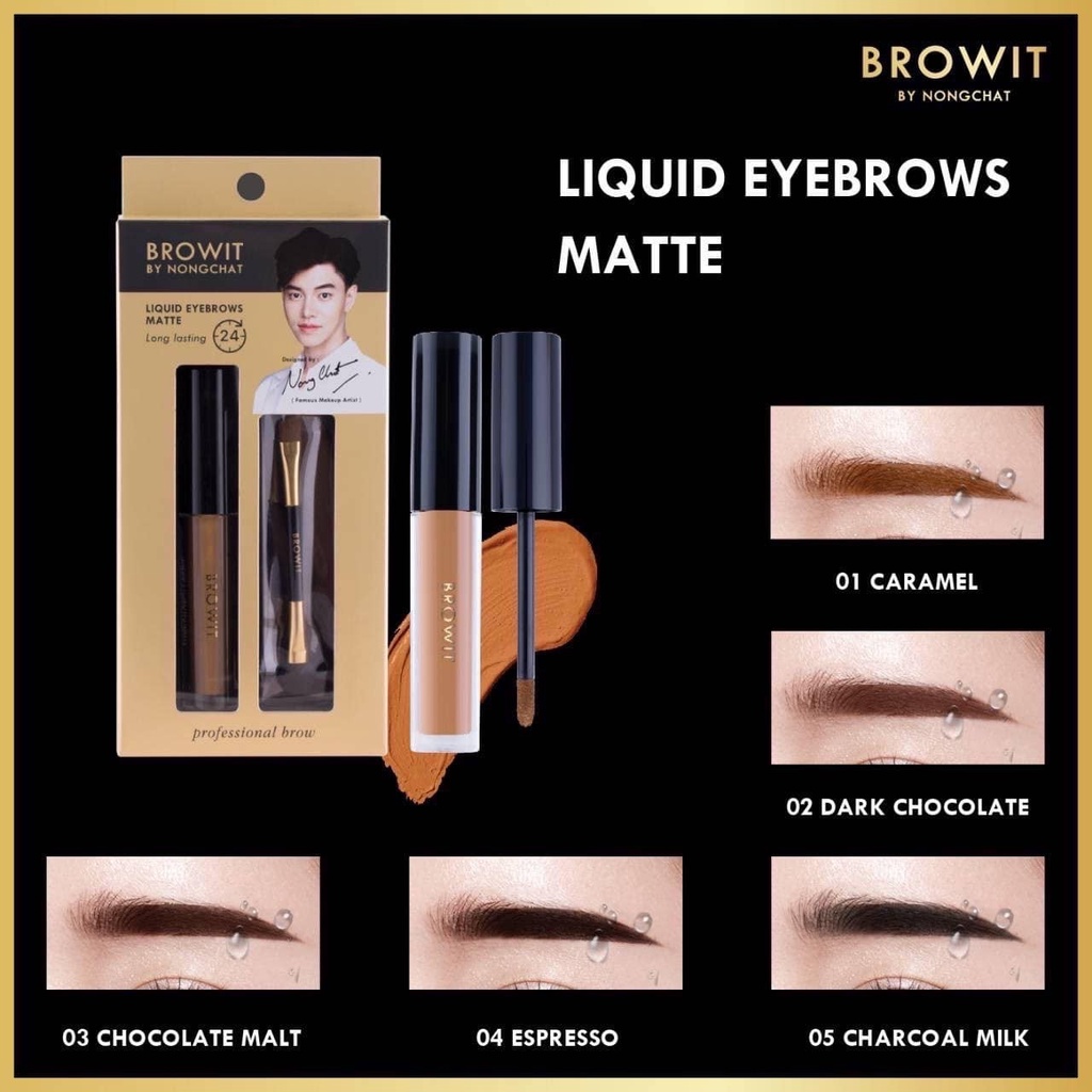 Gel Kẻ mày NongChat Browit Liquid Eyebrows Matte