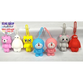 Móc khóa silicon cute, ví silicon, ví nhựa dẻo, móc khóa thú, ví nữ