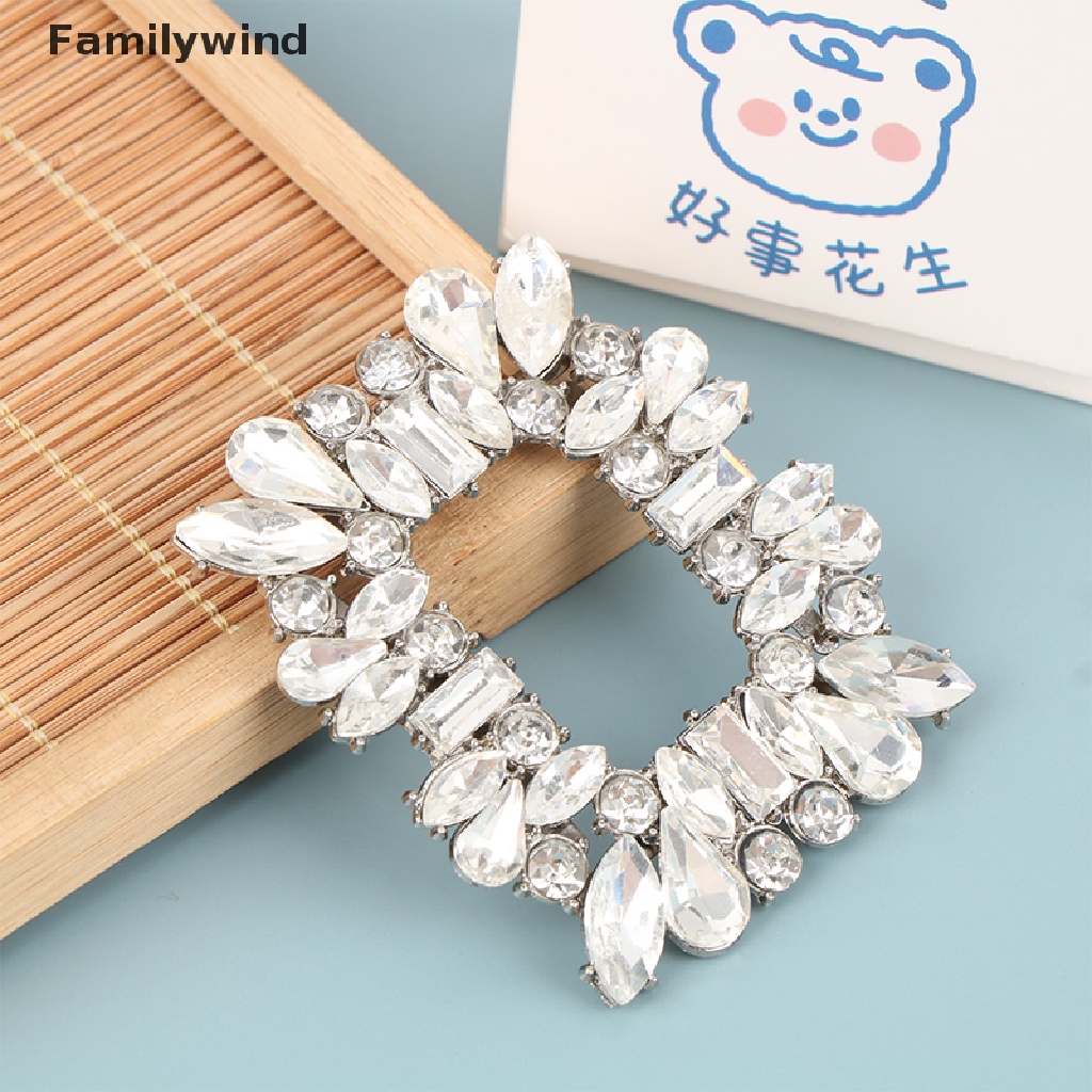 1 Kẹp Kim Loại Đính Đá Trang Trí Giày Cao Gót Cho Nữ