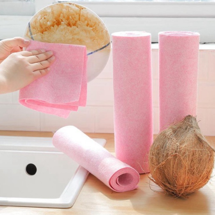 Cuộn khăn lau chén đa năng, thấm hút tốt, nhanh chống tẩy vết bẩn khô lẫn ướt