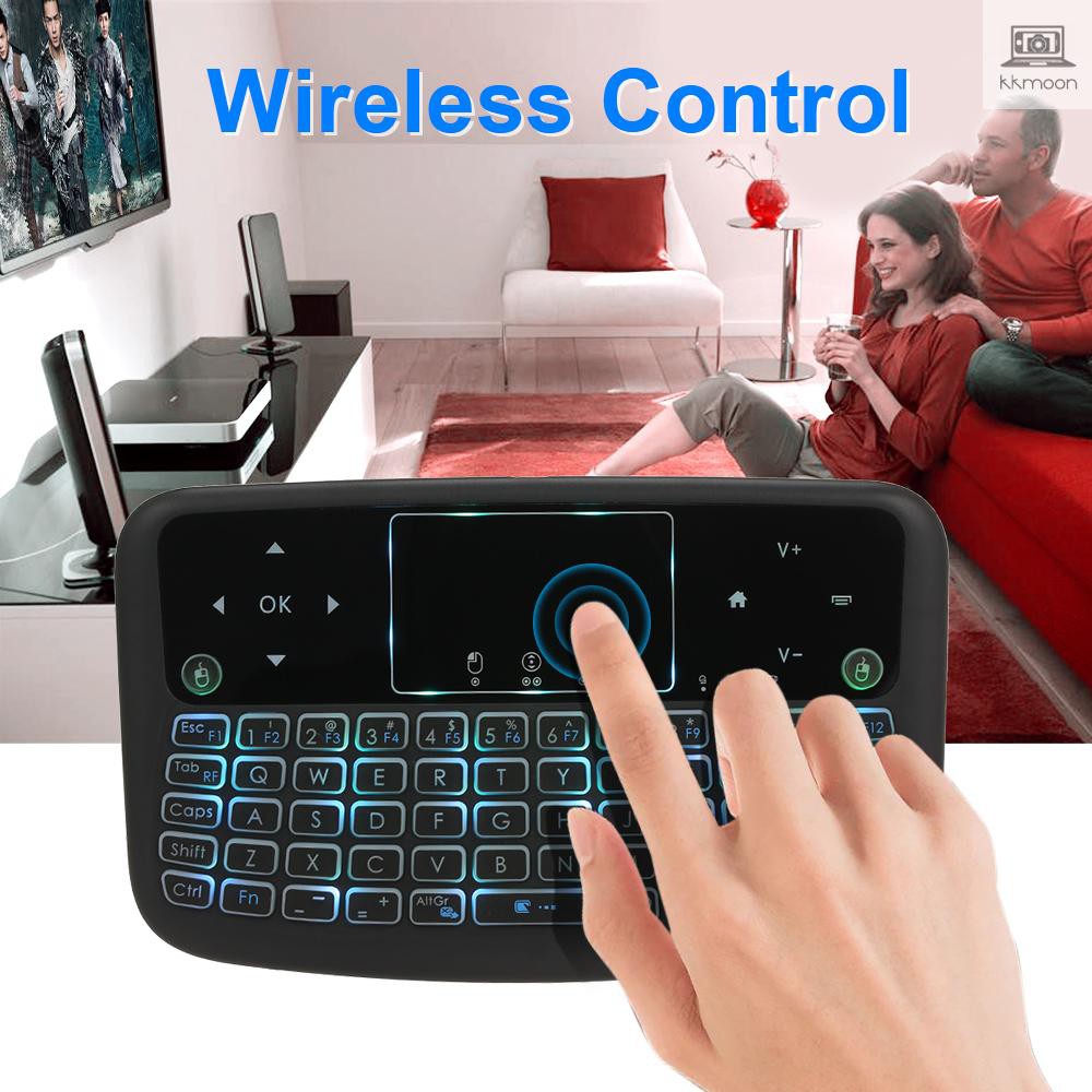 A36 Mini Wireless Keyboard 2.4G Color Backlit Air Mouse Touchpad Keyboard For Android TV Box Smart TV PC PS3