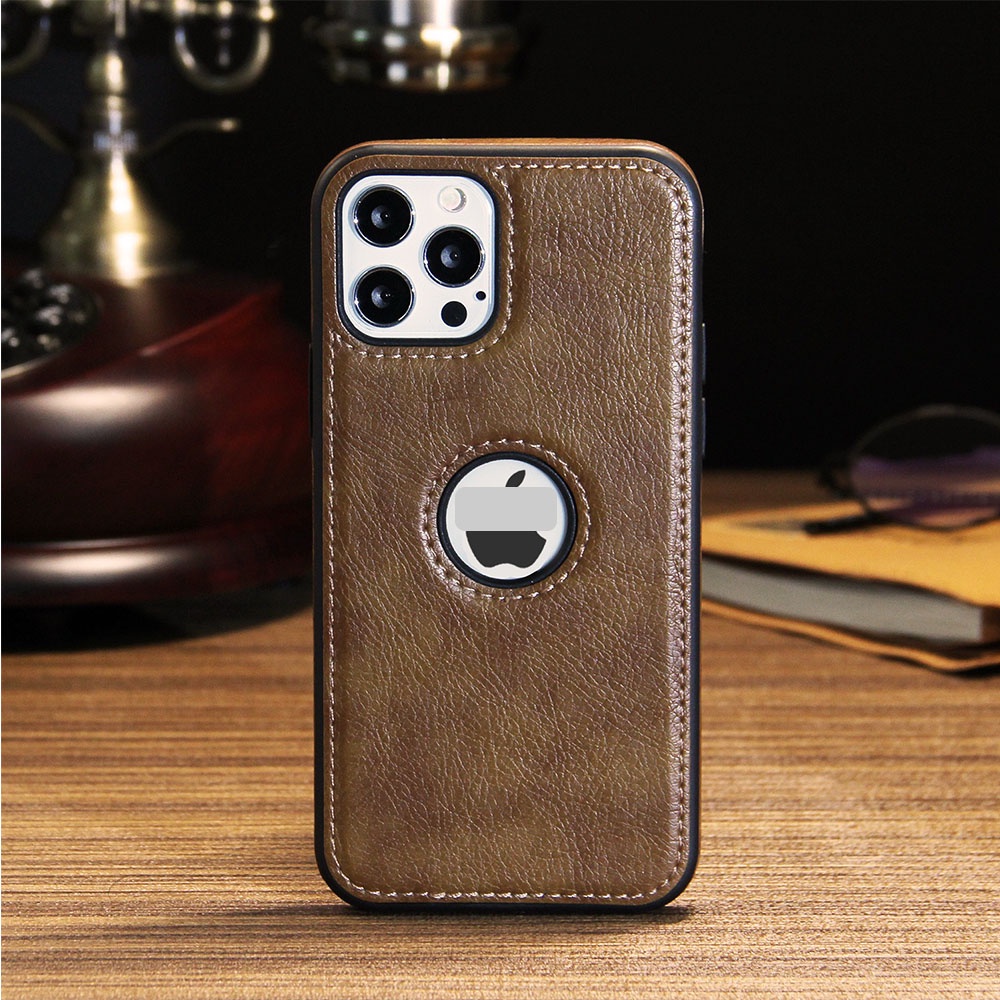 Ốp da IPhon 13/12/11 Pro/Pro max, Ip X/Xs max, IP 7/8 Plus...Da bò thật chống bám vân tay