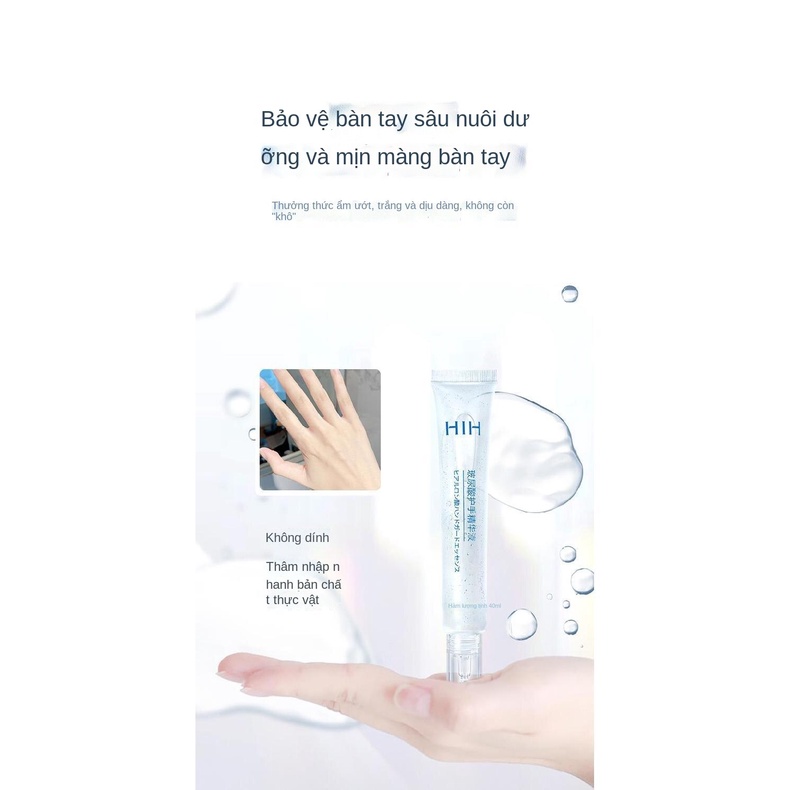 Kem bôi tay HIH Hyaluronic Acid Hand Serum Làm mờ nếp nhăn trên tay, dưỡng ẩm, làm trắng, không nhờn, nhỏ gọn và di động