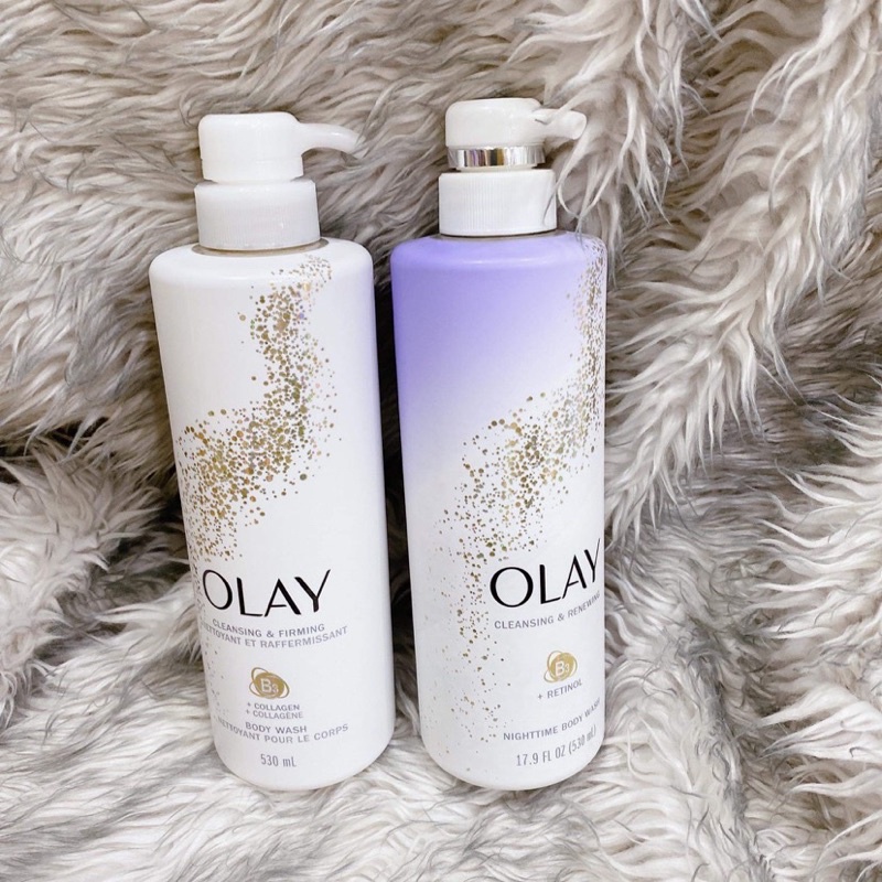 Sữa tắm OLAY premium cleansing & firming dòng trắng da mới nhất của hãng vừa tung ra 2021