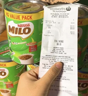 (Hàng Air-Kèm bill) Sữa Milo Úc 1Kg