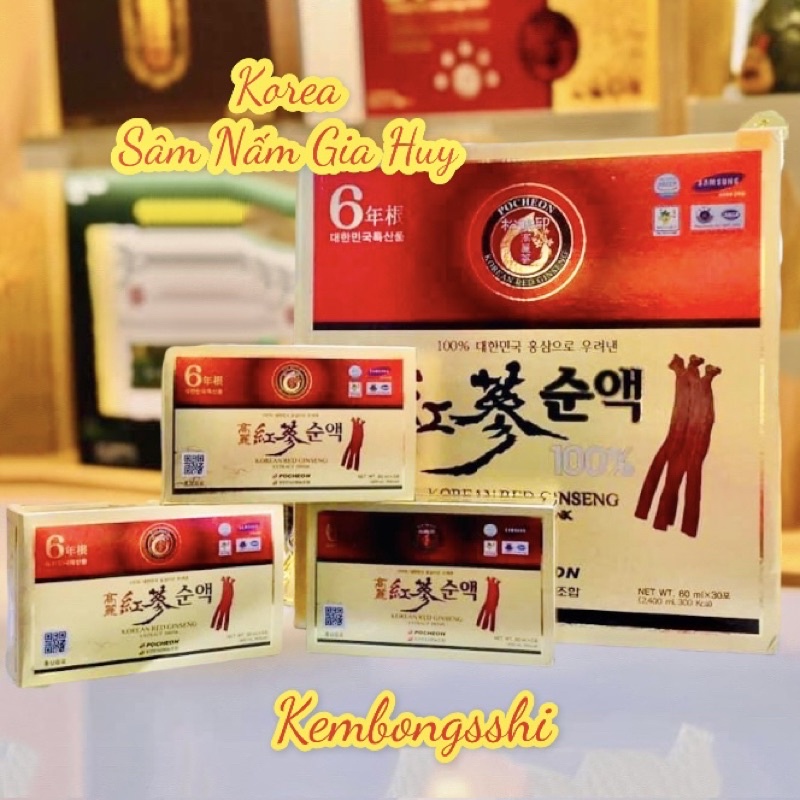 [DUY NHẤT HÔM NAY] [SALE LỚN] Nước Hồng Sâm Nguyên Chất Pocheon