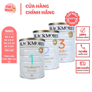 Sữa bột blackmores úc chính hãng số 1,2,3 900g