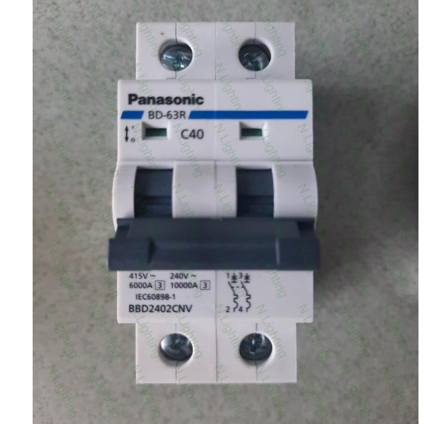 CB tép - MCB 1 Pha, 2 pha Panasonic 16A 20A 32A 40A 50A 60A - RCBO Sino
