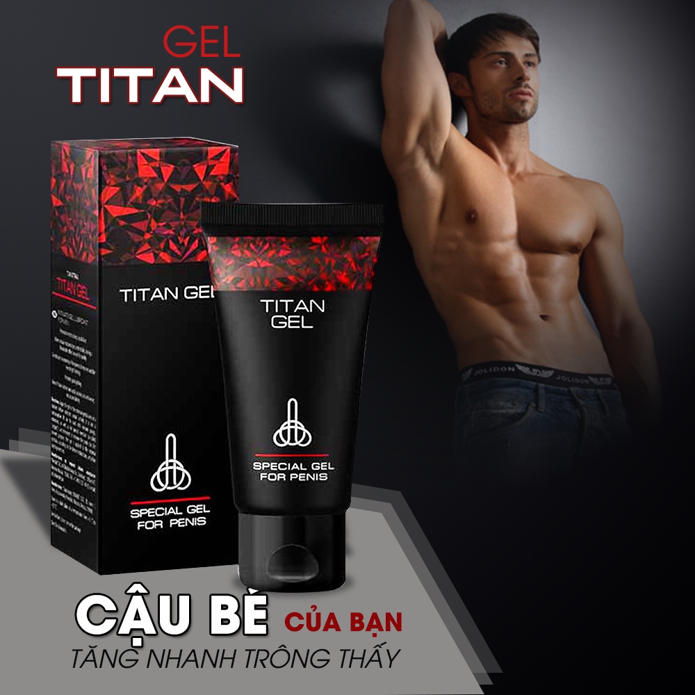 Gel Titan Red, Gel Dưỡng Ẩm, Tăng K.ích C.ỡ, Hỗ Trợ Tăng Khoái Cảm và Kéo Dài Thời Gian