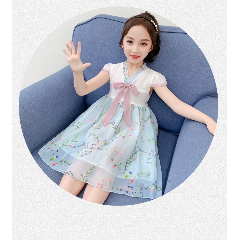 Váy cho bé gái dễ thương phong cách Hàn Quốc