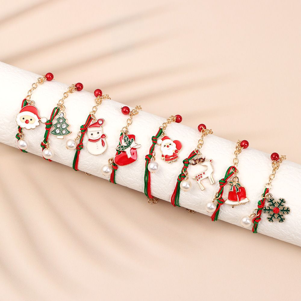 Vòng Tay Mặt Hình Cây Thông Giáng Sinh Bằng Hợp Kim Thời Trang Cho Nữ