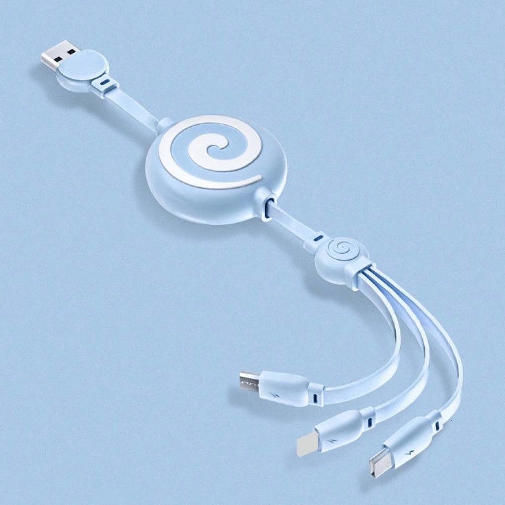 Dây cáp sạc nhanh ba trong một thích hợp cho Iphone 11 12promax Android Type-C Y15 Shs8