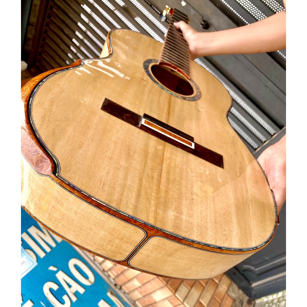 Đàn Guitar Classic Full Gỗ Maple khảm xà cư CF3- HÀNG CUSTOM