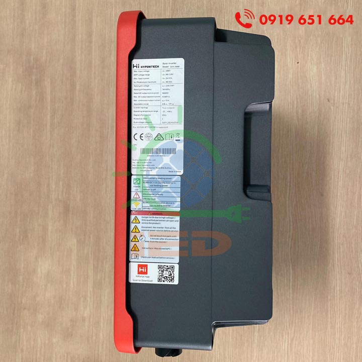 Biến tần hòa lưới bám tải HYPONTECH 8kw 1 pha HPS-8000  - biến tần inverter on grid
