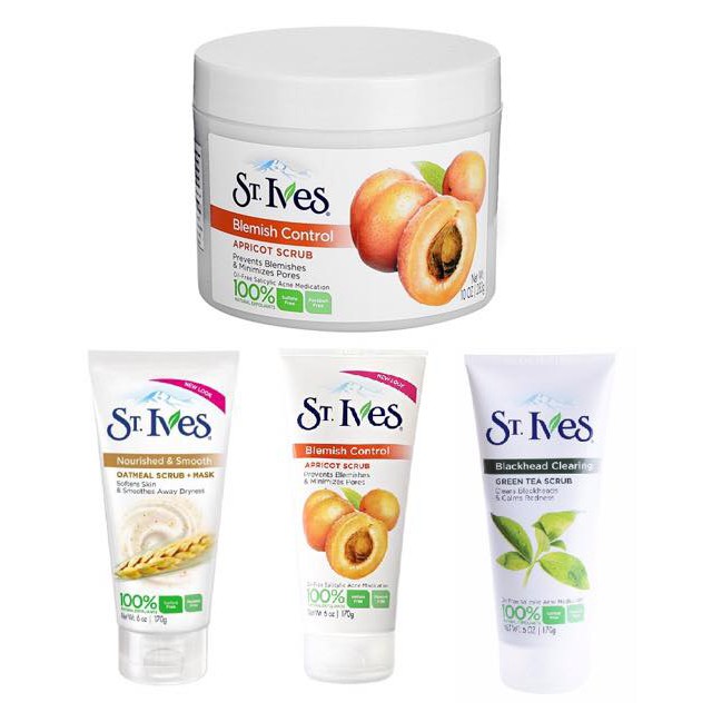 COMBO sữa rửa mặt st lves và Tẩy Tế Bào Chết Toàn Thân St.Ives Apricot Scrub