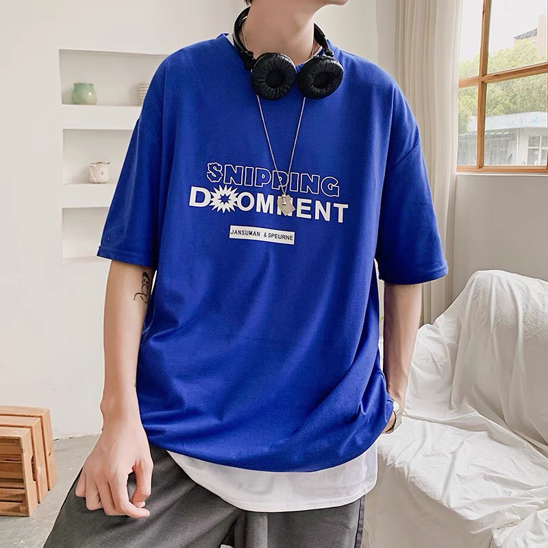 Áo thun tay lỡ unisex nam nữ form rộng oversize AT507