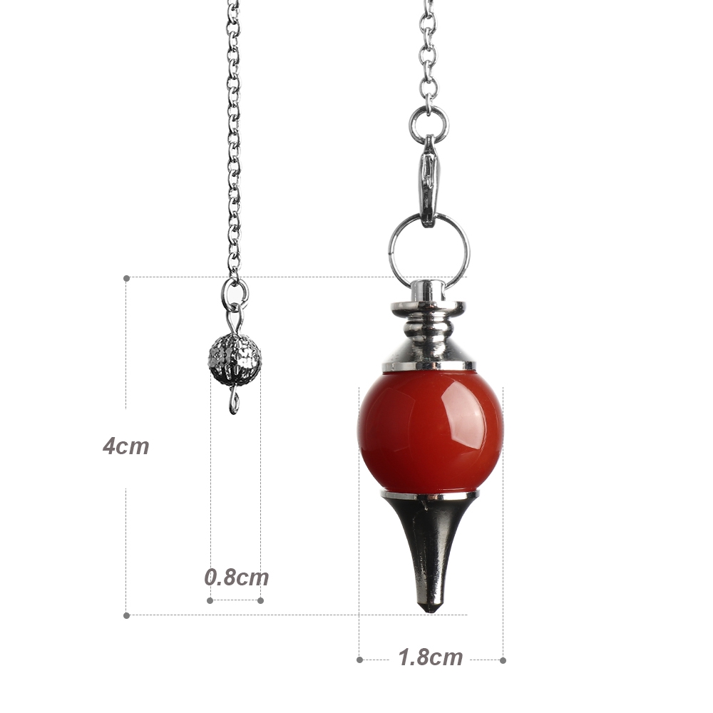 Dây chuyền mặt đá ngọc lam Onyx Reiki Pendulum