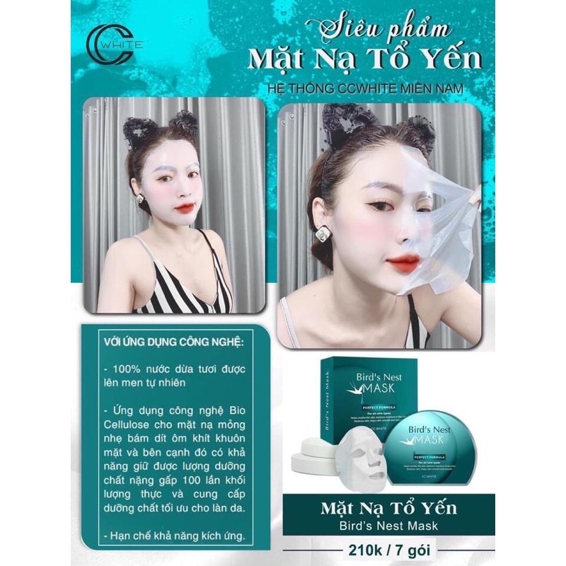 Mask Tổ Yến CCWhite hộp 7 miếng