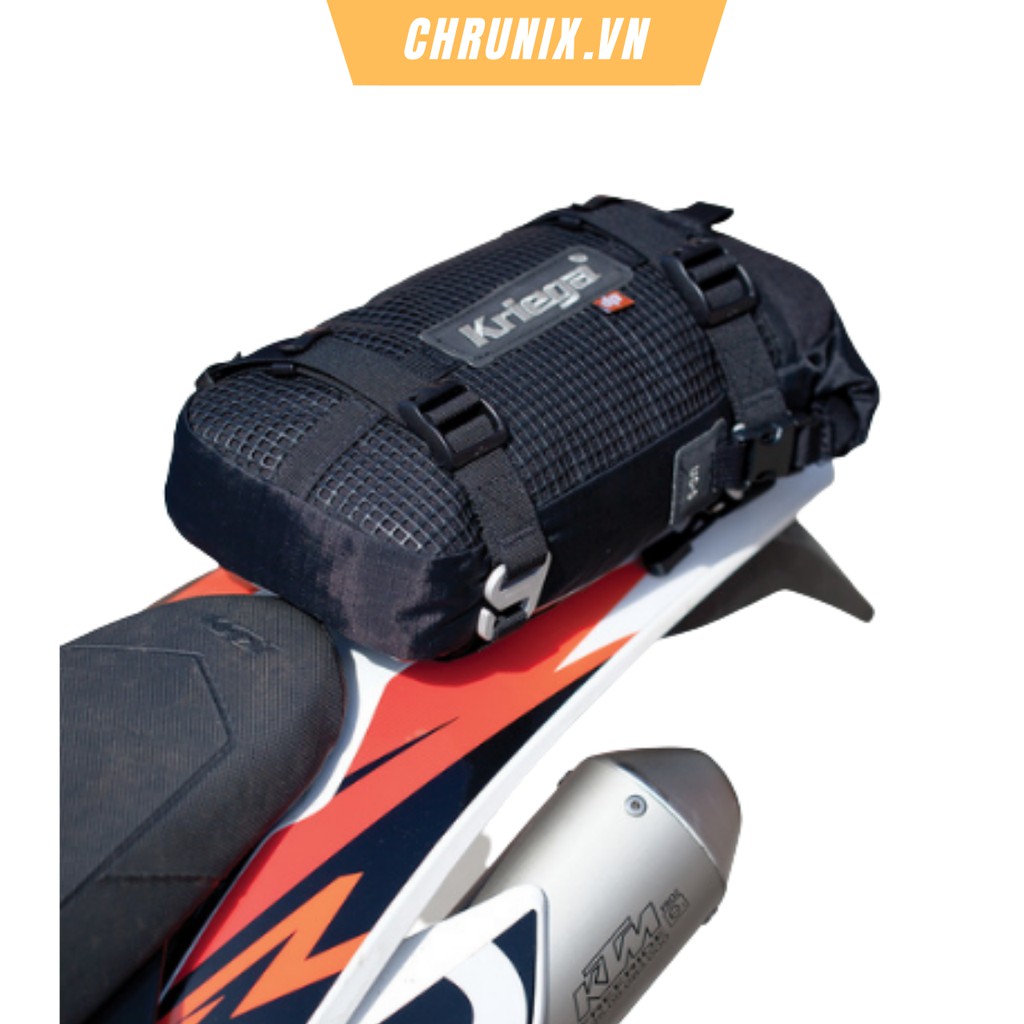 Túi Đựng Đồ Để Bình Xăng, Baga Kriega US - 5L Moto Xe Đạp Chống Thấm Chrunix