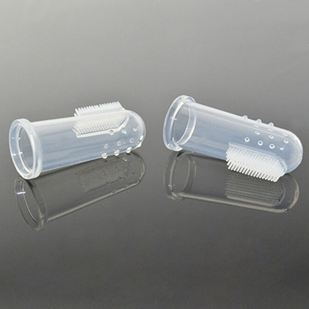 Bàn ChảI ĐáNh Răng Đeo Ngón Tay BằNg Silicone Cho Thú Cưng