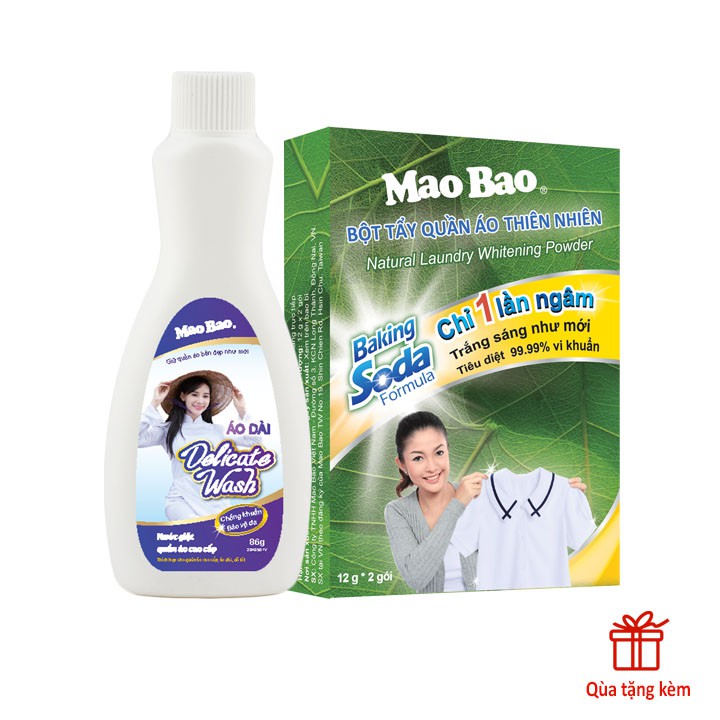 Combo 5 hộp Chất làm sạch lồng máy giặt MAOBAO hộp 306g + quà tặng